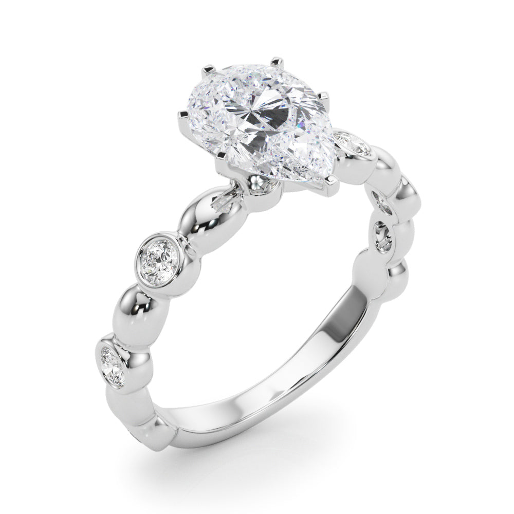Round Single Row Lab Grown Diamond Engagement Ring - VS1 D/E/F | 14K & 18K Gold | Lab Grown Diamond Engagement Ring | Picasso Gold & Diamond | Chicago