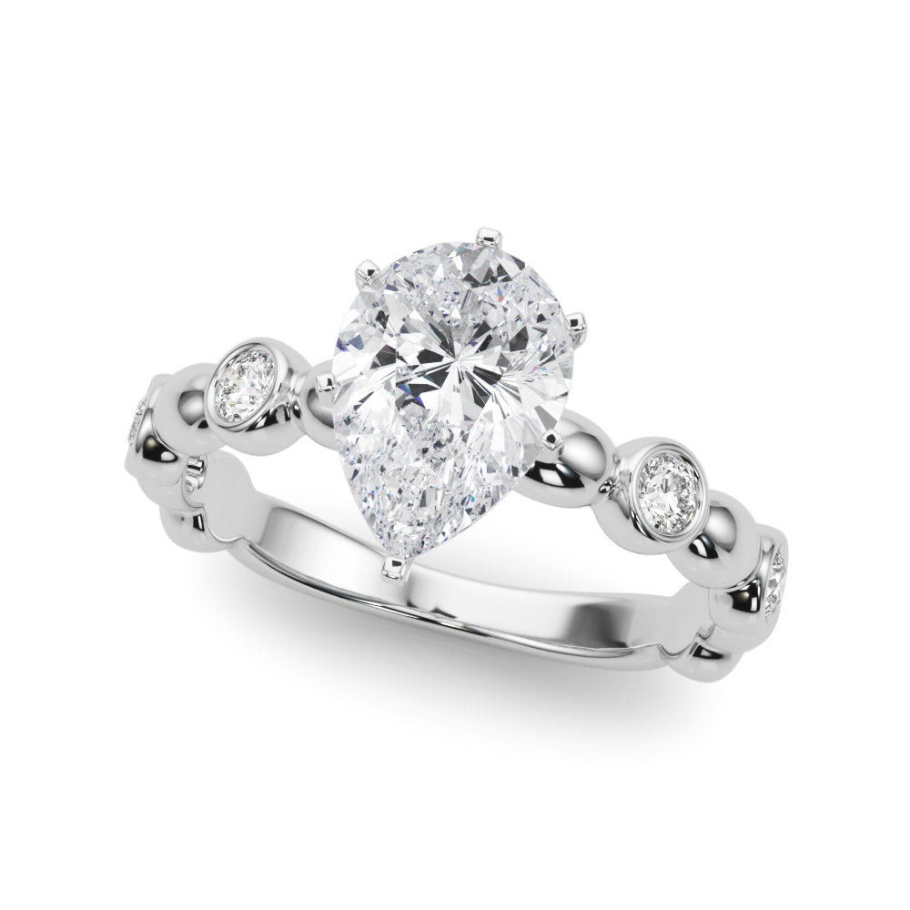 Round Single Row Lab Grown Diamond Engagement Ring - VS1 D/E/F | 14K & 18K Gold | Lab Grown Diamond Engagement Ring | Picasso Gold & Diamond | Chicago
