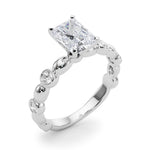 Round Single Row Lab Grown Diamond Engagement Ring - VS1 D/E/F | 14K & 18K Gold | 18K Yellow Gold | Round Lab Diamond | Picasso Gold & Diamond Chicago