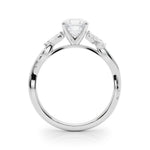 Round Twisted Shank Lab Grown Diamond Engagement Ring - VS1 D/E/F | 14K & 18K Gold | Lab Grown Diamond Engagement Ring | Picasso Gold & Diamond | Chicago