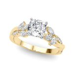 Round Twisted Shank Lab Grown Diamond Engagement Ring - VS1 D/E/F | 14K & 18K Gold | Lab Grown Diamond Engagement Ring | Picasso Gold & Diamond | Chicago
