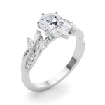 Round Twisted Shank Lab Grown Diamond Engagement Ring - VS1 D/E/F | 14K & 18K Gold | Lab Grown Diamond Engagement Ring | Picasso Gold & Diamond | Chicago