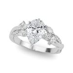 Round Twisted Shank Lab Grown Diamond Engagement Ring - VS1 D/E/F | 14K & 18K Gold | Lab Grown Diamond Engagement Ring | Picasso Gold & Diamond | Chicago