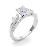 Round Twisted Shank Lab Grown Diamond Engagement Ring - VS1 D/E/F | 14K & 18K Gold | 18K Yellow Gold | Round Lab Diamond | Picasso Gold & Diamond Chicago