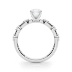 Round Single Row Lab Grown Diamond Engagement Ring - VS1 D/E/F | 14K & 18K Gold | Lab Grown Diamond Engagement Ring | Picasso Gold & Diamond | Chicago