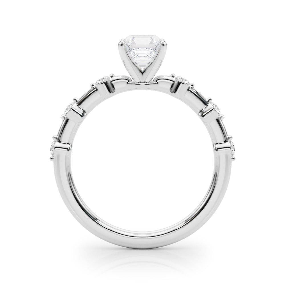 Round Single Row Lab Grown Diamond Engagement Ring - VS1 D/E/F | 14K & 18K Gold | Lab Grown Diamond Engagement Ring | Picasso Gold & Diamond | Chicago