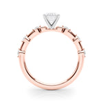 Round Single Row Lab Grown Diamond Engagement Ring - VS1 D/E/F | 14K & 18K Gold | 18K White Gold | Round Lab Diamond | Picasso Gold & Diamond Chicago