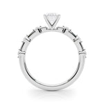 Round Single Row Lab Grown Diamond Engagement Ring - VS1 D/E/F | 14K & 18K Gold | 18K White Gold | Round Lab Diamond | Picasso Gold & Diamond Chicago