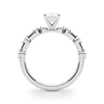 Round Single Row Lab Grown Diamond Engagement Ring - VS1 D/E/F | 14K & 18K Gold | 14K Yellow Gold | Round Lab Diamond | Picasso Gold & Diamond Chicago