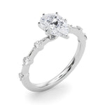 Round Single Row Lab Grown Diamond Engagement Ring - VS1 D/E/F | 14K & 18K Gold | Lab Grown Diamond Engagement Ring | Picasso Gold & Diamond | Chicago