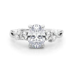 Oval Nature Inspired Lab Grown Diamond Engagement Ring - VS1 D/E/F | 14K & 18K Gold | 14K Rose Gold | Oval Lab Diamond | Picasso Gold & Diamond Chicago