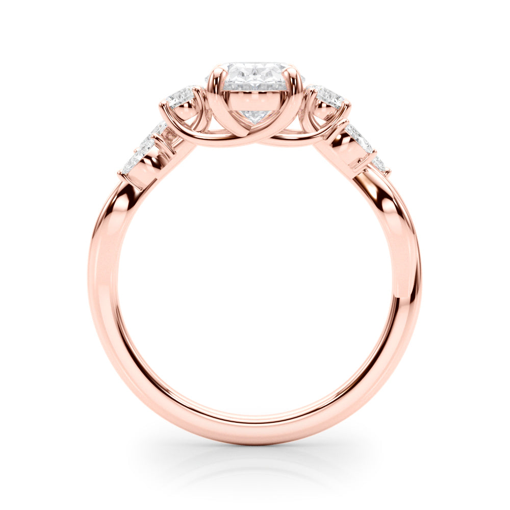 Oval Nature Inspired Lab Grown Diamond Engagement Ring - VS1 D/E/F | 14K & 18K Gold | 14K Rose Gold | Oval Lab Diamond | Picasso Gold & Diamond Chicago
