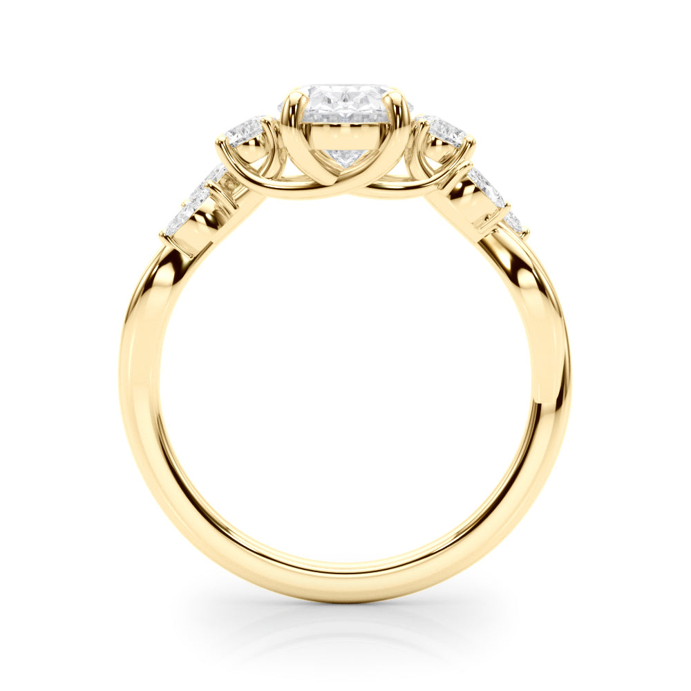 Oval Nature Inspired Lab Grown Diamond Engagement Ring - VS1 D/E/F | 14K & 18K Gold | 14K Rose Gold | Oval Lab Diamond | Picasso Gold & Diamond Chicago