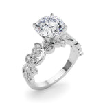 Round Nature Inspired Lab Grown Diamond Engagement Ring - VS1 D/E/F | 14K & 18K Gold | 14K Rose Gold | Round Lab Diamond | Picasso Gold & Diamond Chicago