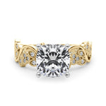 Round Nature Inspired Lab Grown Diamond Engagement Ring - VS1 D/E/F | 14K & 18K Gold | Platinum | Round Lab Diamond | Picasso Gold & Diamond Chicago