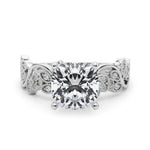 Round Nature Inspired Lab Grown Diamond Engagement Ring - VS1 D/E/F | 14K & 18K Gold | Lab Grown Diamond Engagement Ring | Picasso Gold & Diamond | Chicago