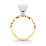 Round Nature Inspired Lab Grown Diamond Engagement Ring - VS1 D/E/F | 14K & 18K Gold | Lab Grown Diamond Engagement Ring | Picasso Gold & Diamond | Chicago
