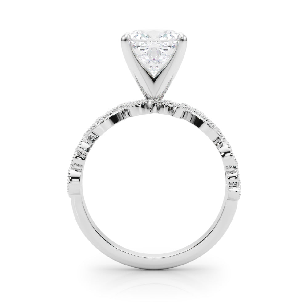 Round Nature Inspired Lab Grown Diamond Engagement Ring - VS1 D/E/F | 14K & 18K Gold | Lab Grown Diamond Engagement Ring | Picasso Gold & Diamond | Chicago