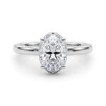 Oval Hidden Halo Lab Grown Diamond Engagement Ring - VS1 D/E/F | 14K & 18K Gold | 14K Rose Gold | Oval Lab Diamond | Picasso Gold & Diamond Chicago