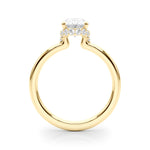 Oval Hidden Halo Lab Grown Diamond Engagement Ring - VS1 D/E/F | 14K & 18K Gold | 14K Rose Gold | Oval Lab Diamond | Picasso Gold & Diamond Chicago