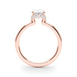 Oval Hidden Halo Lab Grown Diamond Engagement Ring - VS1 D/E/F | 14K & 18K Gold | 14K Rose Gold | Oval Lab Diamond | Picasso Gold & Diamond Chicago