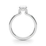 Oval Hidden Halo Lab Grown Diamond Engagement Ring - VS1 D/E/F | 14K & 18K Gold | 14K Rose Gold | Oval Lab Diamond | Picasso Gold & Diamond Chicago