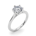 Round Nature Inspired Lab Grown Diamond Engagement Ring - VS1 D/E/F | 14K & 18K Gold | 14K Yellow Gold | Round Lab Diamond | Picasso Gold & Diamond Chicago