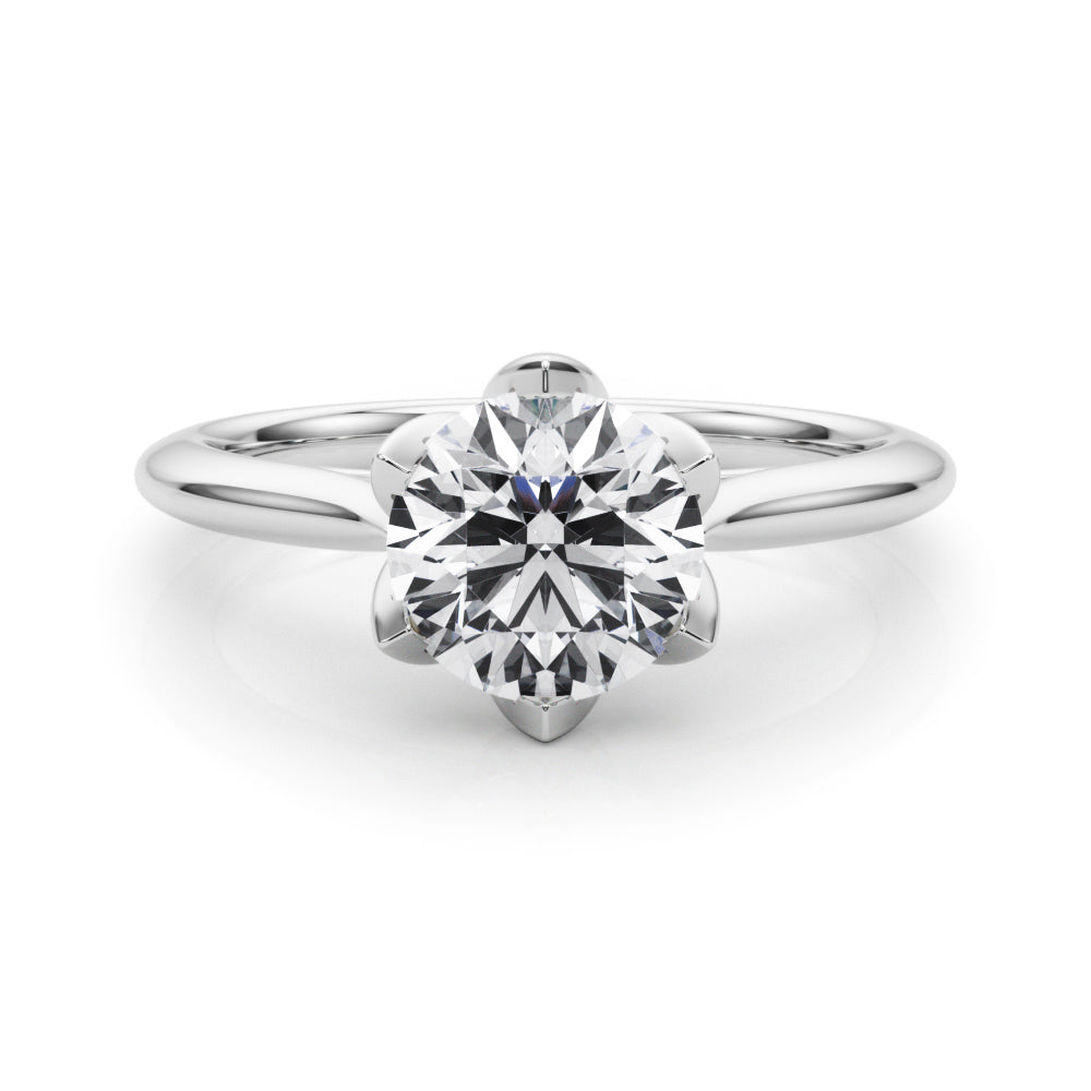 Round Nature Inspired Lab Grown Diamond Engagement Ring - VS1 D/E/F | 14K & 18K Gold | 14K Rose Gold | Round Lab Diamond | Picasso Gold & Diamond Chicago