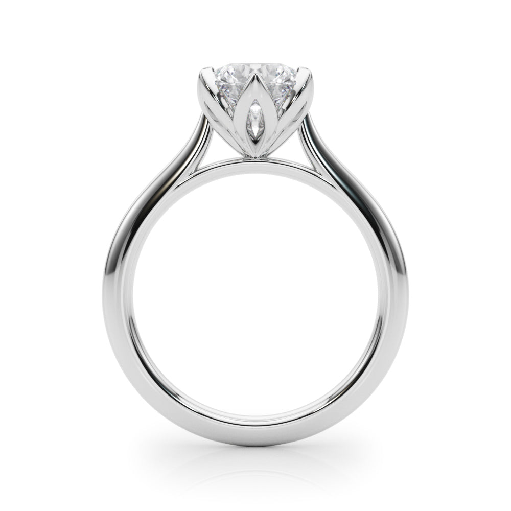 Round Nature Inspired Lab Grown Diamond Engagement Ring - VS1 D/E/F | 14K & 18K Gold | 14K Rose Gold | Round Lab Diamond | Picasso Gold & Diamond Chicago