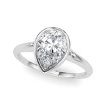 Pear Solitaire Lab Grown Diamond Engagement Ring - VS1 D/E/F | 14K & 18K Gold | 14K White Gold | Pear Lab Diamond | Picasso Gold & Diamond Chicago
