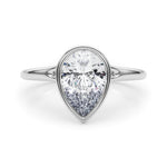 Pear Solitaire Lab Grown Diamond Engagement Ring - VS1 D/E/F | 14K & 18K Gold | 14K Rose Gold | Pear Lab Diamond | Picasso Gold & Diamond Chicago