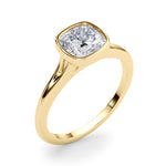 Cushion Solitaire Lab Grown Diamond Engagement Ring - VS1 D/E/F | 14K & 18K Gold | 14K White Gold | Cushion Lab Diamond | Picasso Gold & Diamond Chicago