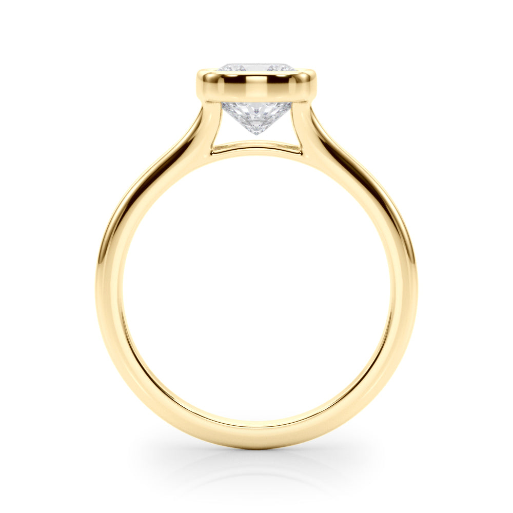 Cushion Solitaire Lab Grown Diamond Engagement Ring - VS1 D/E/F | 14K & 18K Gold | 14K Rose Gold | Cushion Lab Diamond | Picasso Gold & Diamond Chicago