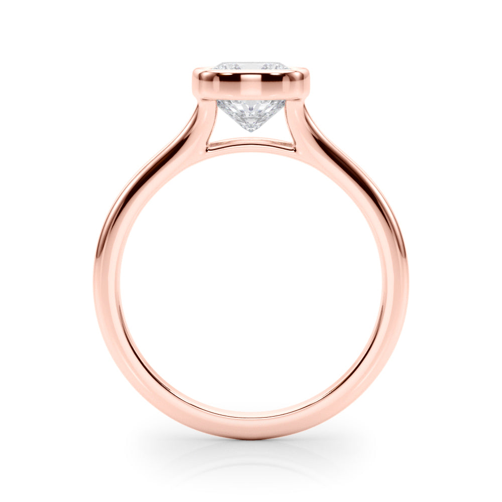 Cushion Solitaire Lab Grown Diamond Engagement Ring - VS1 D/E/F | 14K & 18K Gold | 14K Rose Gold | Cushion Lab Diamond | Picasso Gold & Diamond Chicago