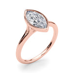 Marquise Solitaire Lab Grown Diamond Engagement Ring - VS1 D/E/F | 14K & 18K Gold | 14K Yellow Gold | Marquise Lab Diamond | Picasso Gold & Diamond Chicago