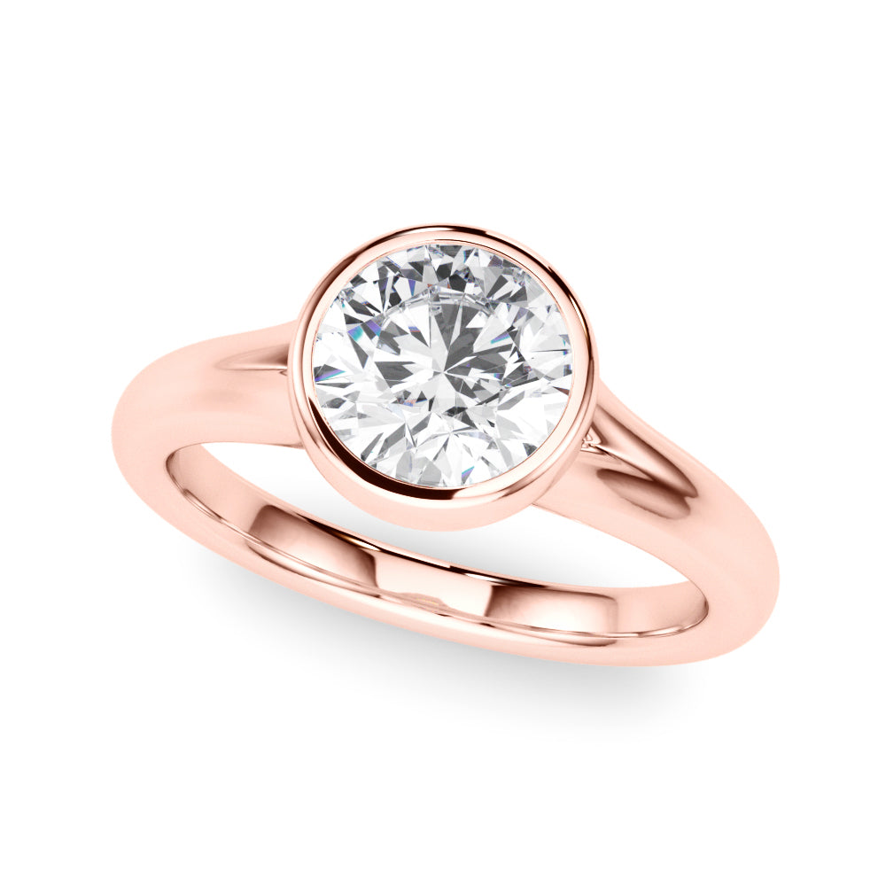 Round Solitaire Lab Grown Diamond Engagement Ring - VS1 D/E/F | 14K & 18K Gold | 14K White Gold | Round Lab Diamond | Picasso Gold & Diamond Chicago