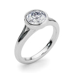 Round Solitaire Lab Grown Diamond Engagement Ring - VS1 D/E/F | 14K & 18K Gold | 14K Yellow Gold | Round Lab Diamond | Picasso Gold & Diamond Chicago
