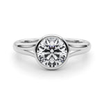 Round Solitaire Lab Grown Diamond Engagement Ring - VS1 D/E/F | 14K & 18K Gold | 14K Rose Gold | Round Lab Diamond | Picasso Gold & Diamond Chicago