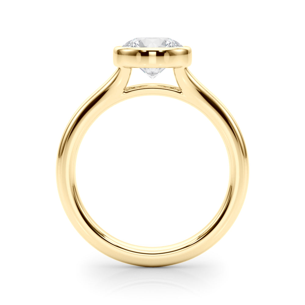 Round Solitaire Lab Grown Diamond Engagement Ring - VS1 D/E/F | 14K & 18K Gold | 14K Rose Gold | Round Lab Diamond | Picasso Gold & Diamond Chicago