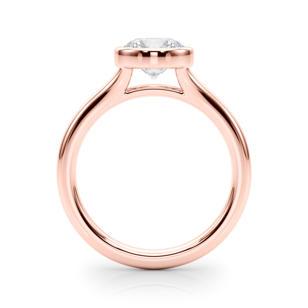 Round Solitaire Lab Grown Diamond Engagement Ring - VS1 D/E/F | 14K & 18K Gold | 14K Rose Gold | Round Lab Diamond | Picasso Gold & Diamond Chicago