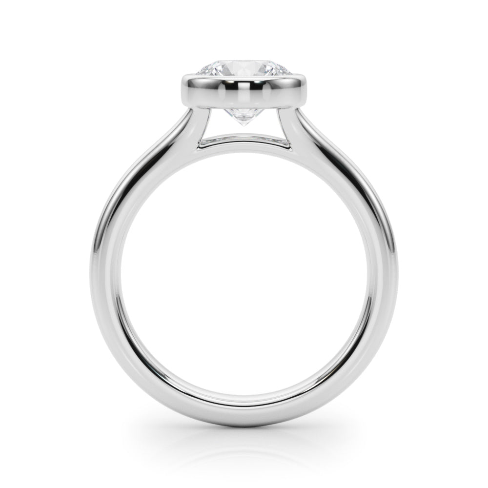 Round Solitaire Lab Grown Diamond Engagement Ring - VS1 D/E/F | 14K & 18K Gold | 14K Rose Gold | Round Lab Diamond | Picasso Gold & Diamond Chicago