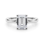 Emerald Cut Solitaire Lab Grown Diamond Engagement Ring - VS1 D/E/F | 14K & 18K Gold | 14K Rose Gold | Emerald Cut Lab Diamond | Picasso Gold & Diamond Chicago