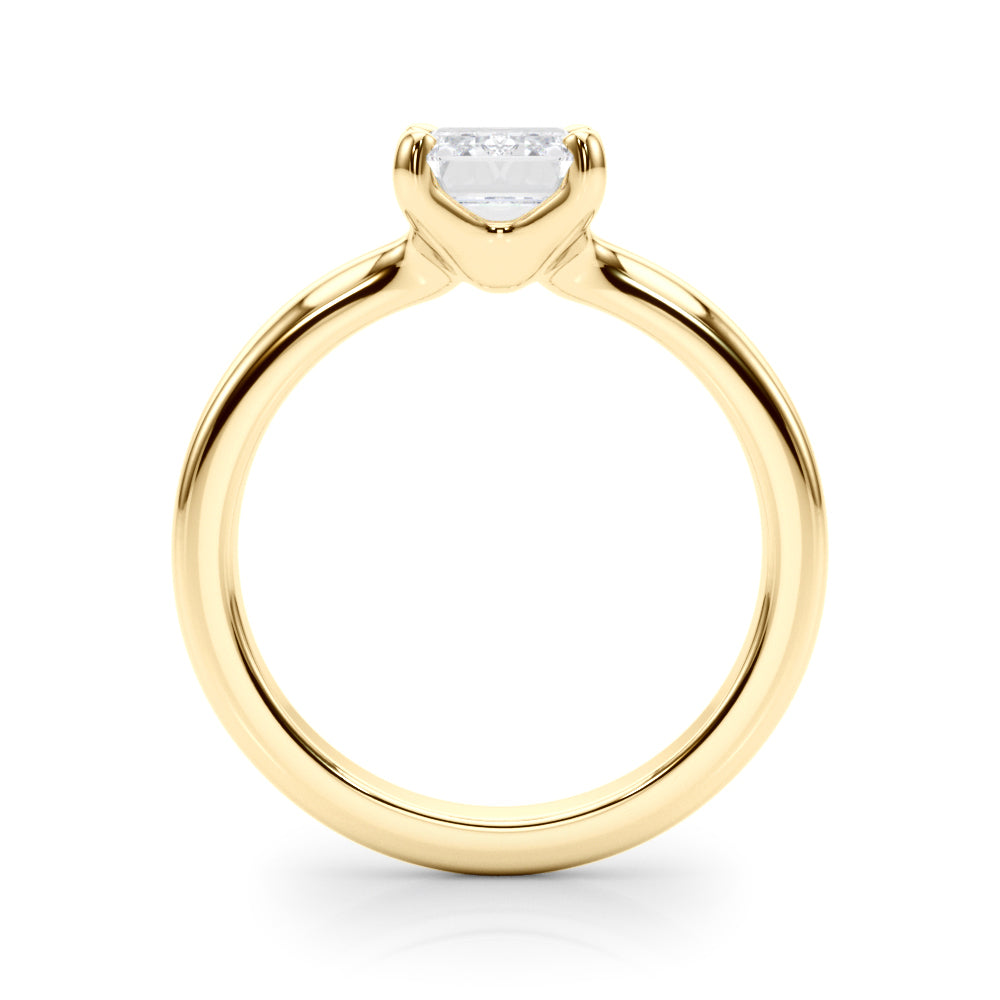 Emerald Cut Solitaire Lab Grown Diamond Engagement Ring - VS1 D/E/F | 14K & 18K Gold | 14K Rose Gold | Emerald Cut Lab Diamond | Picasso Gold & Diamond Chicago
