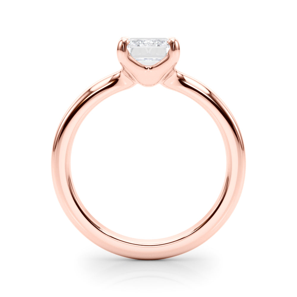 Emerald Cut Solitaire Lab Grown Diamond Engagement Ring - VS1 D/E/F | 14K & 18K Gold | 14K Rose Gold | Emerald Cut Lab Diamond | Picasso Gold & Diamond Chicago