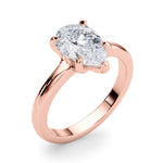 Pear Solitaire Lab Grown Diamond Engagement Ring - VS1 D/E/F | 14K & 18K Gold | 14K Yellow Gold | Pear Lab Diamond | Picasso Gold & Diamond Chicago