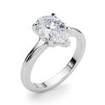 Pear Solitaire Lab Grown Diamond Engagement Ring - VS1 D/E/F | 14K & 18K Gold | 14K Yellow Gold | Pear Lab Diamond | Picasso Gold & Diamond Chicago