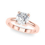 Cushion Solitaire Lab Grown Diamond Engagement Ring - VS1 D/E/F | 14K & 18K Gold | 14K White Gold | Cushion Lab Diamond | Picasso Gold & Diamond Chicago