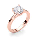 Cushion Solitaire Lab Grown Diamond Engagement Ring - VS1 D/E/F | 14K & 18K Gold | 14K Yellow Gold | Cushion Lab Diamond | Picasso Gold & Diamond Chicago