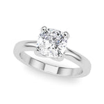 Cushion Solitaire Lab Grown Diamond Engagement Ring - VS1 D/E/F | 14K & 18K Gold | 14K White Gold | Cushion Lab Diamond | Picasso Gold & Diamond Chicago