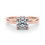 Cushion Solitaire Lab Grown Diamond Engagement Ring - VS1 D/E/F | 14K & 18K Gold | 14K Yellow Gold | Cushion Lab Diamond | Picasso Gold & Diamond Chicago